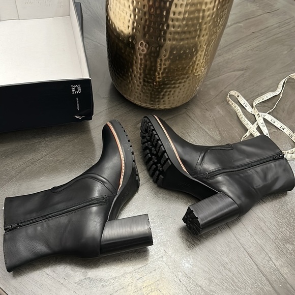 NATURALIZER CATIE WOMENS LEATHER HEELS MID-CALF BOOTS (WIDE) - Picture 7 of 11